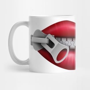 Mouth Shape with Zipper Mug